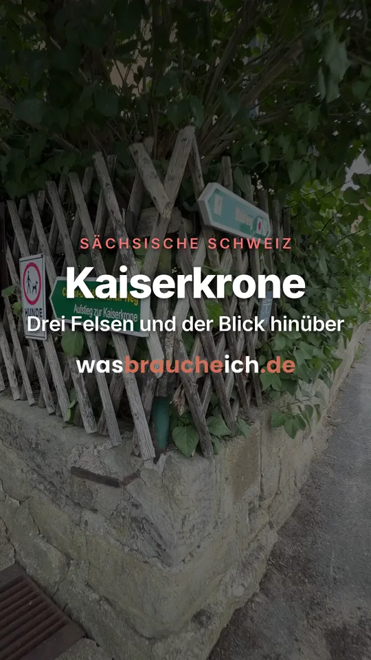 Der Wegweiser zur Kaiserkrone, Titelbild unseres Videos zum Aufstieg