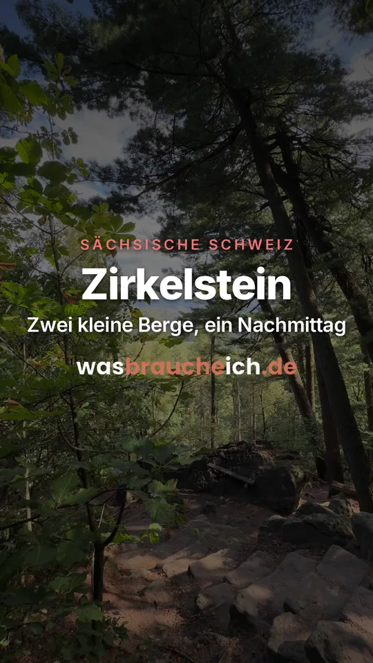 Der Zirkelstein in der Sächsischen Schweiz, Titelbild unseres Videos zum Aufstieg